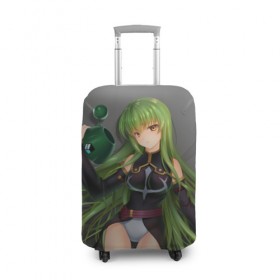 Чехол для чемодана 3D с принтом Code Geass в городе Новоалтайск, 86% полиэфир, 14% спандекс | двустороннее нанесение принта, прорези для ручек и колес | академия эшфорд | код гиас | лелуш ламперуж | магия | мистика | орден | рыцарь | сериал | сила | фентези