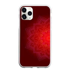 Чехол для iPhone 11 Pro Max матовый с принтом Красная мандала в городе Новоалтайск, Силикон |  | Тематика изображения на принте: символ | узор | цветок