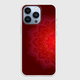 Чехол для iPhone 13 Pro с принтом Красная мандала в городе Новоалтайск,  |  | Тематика изображения на принте: символ | узор | цветок