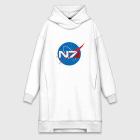 Платье-худи хлопок с принтом NASA N7 MASS EFFECT в городе Новоалтайск,  |  | logo | n7 | nasa | space | логотип | масс эффект | н7 | наса