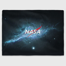 Плед 3D с принтом NASA в городе Новоалтайск, 100% полиэстер | закругленные углы, все края обработаны. Ткань не мнется и не растягивается | galaxy | nasa | planet | star | астрономия | галактика | звезды | космос | надписи | наса | планета