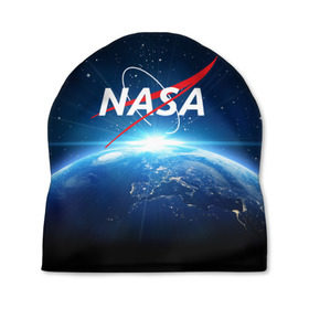 Шапка 3D с принтом NASA в городе Новоалтайск, 100% полиэстер | универсальный размер, печать по всей поверхности изделия | galaxy | nasa | planet | star | астрономия | галактика | звезды | космос | надписи | наса | планета