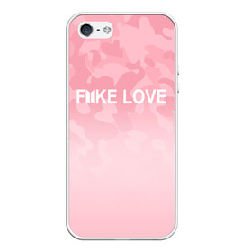 Чехол для iPhone 5/5S матовый с принтом BTS FAKE LOVE в городе Новоалтайск, Силикон | Область печати: задняя сторона чехла, без боковых панелей | bts | bts army | j hope | jimin | jin | jungkook | k pop | rap monster | rapmon | suga | v | бтс | группа | корея