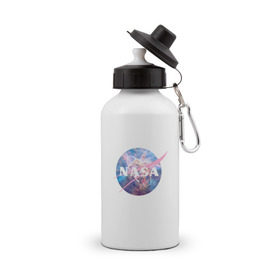 Бутылка спортивная с принтом Nasa space collection в городе Новоалтайск, металл | емкость — 500 мл, в комплекте две пластиковые крышки и карабин для крепления | 
