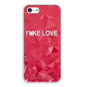 Чехол для iPhone 5/5S матовый с принтом BTS FAKE LOVE в городе Новоалтайск, Силикон | Область печати: задняя сторона чехла, без боковых панелей | bts | bts army | j hope | jimin | jin | jungkook | k pop | rap monster | rapmon | suga | v | бтс | группа | корея