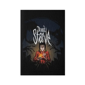 Обложка для паспорта матовая кожа с принтом DON`T STARVE в городе Новоалтайск, натуральная матовая кожа | размер 19,3 х 13,7 см; прозрачные пластиковые крепления | action | adventure | dont starve | gamer | player | twitch | игра