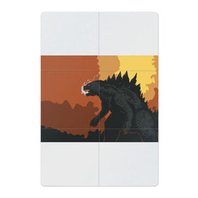 Магнитный плакат 2Х3 с принтом GODZILLA в городе Новоалтайск, Полимерный материал с магнитным слоем | 6 деталей размером 9*9 см | Тематика изображения на принте: comic con | godzilla | gojira | logo | годзилла | знаки | иероглифы | лого | монстр | фильм | чудовище