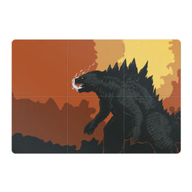 Магнитный плакат 3Х2 с принтом GODZILLA в городе Новоалтайск, Полимерный материал с магнитным слоем | 6 деталей размером 9*9 см | Тематика изображения на принте: comic con | godzilla | gojira | logo | годзилла | знаки | иероглифы | лого | монстр | фильм | чудовище