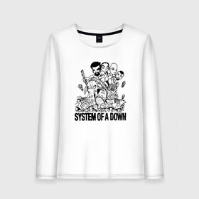 Женский лонгслив хлопок с принтом System of a Down в городе Новоалтайск, 100% хлопок |  | soad | soil | system of a down | группа | дав | дарон малакян | джон долмаян | метал | ню | оф | рок | серж танкян | систем | соад | сод | соэд | шаво одаджян | э доун