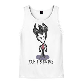 Мужская майка 3D с принтом Don`t starve в городе Новоалтайск, 100% полиэстер | круглая горловина, приталенный силуэт, длина до линии бедра. Пройма и горловина окантованы тонкой бейкой | 
