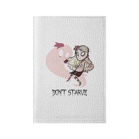 Обложка для паспорта матовая кожа с принтом Don`t starve в городе Новоалтайск, натуральная матовая кожа | размер 19,3 х 13,7 см; прозрачные пластиковые крепления | 