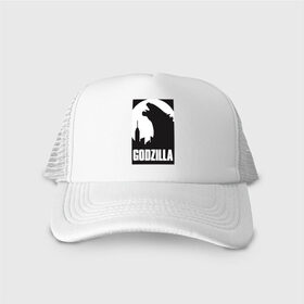 Кепка тракер с сеткой с принтом GODZILLA POSTER в городе Новоалтайск, трикотажное полотно; задняя часть — сетка | длинный козырек, универсальный размер, пластиковая застежка | comic con | godzilla | gojira | logo | годзилла | знаки | иероглифы | лого | монстр | фильм | чудовище