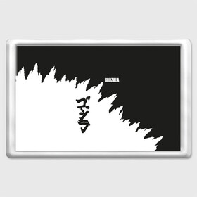 Магнит 45*70 с принтом GODZILLA | ГОДЗИЛЛА в городе Новоалтайск, Пластик | Размер: 78*52 мм; Размер печати: 70*45 | Тематика изображения на принте: comic con | godzilla | gojira | logo | годзилла | знаки | иероглифы | лого | монстр | фильм | чудовище