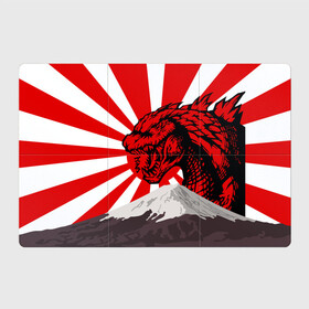 Магнитный плакат 3Х2 с принтом  GODZILLA JAPAN | ГОДЗИЛЛА ЯПОНИЯ в городе Новоалтайск, Полимерный материал с магнитным слоем | 6 деталей размером 9*9 см | Тематика изображения на принте: comic con | godzilla | gojira | logo | годзилла | знаки | иероглифы | лого | монстр | фильм | чудовище