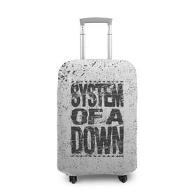 Чехол для чемодана 3D с принтом System of a Down в городе Новоалтайск, 86% полиэфир, 14% спандекс | двустороннее нанесение принта, прорези для ручек и колес | soad | soil | system of a down | группа | дав | дарон малакян | джон долмаян | метал | ню | оф | рок | серж танкян | систем | соад | сод | соэд | шаво одаджян | э доун