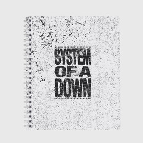 Тетрадь с принтом System of a Down в городе Новоалтайск, 100% бумага | 48 листов, плотность листов — 60 г/м2, плотность картонной обложки — 250 г/м2. Листы скреплены сбоку удобной пружинной спиралью. Уголки страниц и обложки скругленные. Цвет линий — светло-серый
 | soad | soil | system of a down | группа | дав | дарон малакян | джон долмаян | метал | ню | оф | рок | серж танкян | систем | соад | сод | соэд | шаво одаджян | э доун