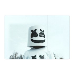 Магнитный плакат 3Х2 с принтом MARSHMELLO в городе Новоалтайск, Полимерный материал с магнитным слоем | 6 деталей размером 9*9 см | dj | marshmello | usa | америка | клубная музыка | маршмелло | музыка | музыкант