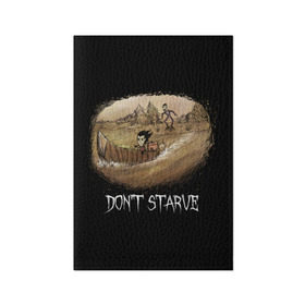 Обложка для паспорта матовая кожа с принтом Don`t starve в городе Новоалтайск, натуральная матовая кожа | размер 19,3 х 13,7 см; прозрачные пластиковые крепления | 