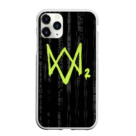 Чехол для iPhone 11 Pro матовый с принтом WATCH DOGS 2 в городе Новоалтайск, Силикон |  | action | ct os | fox | gamer | hacker | player | watch dogs | watch dogs 2 | знак лиса | хакер