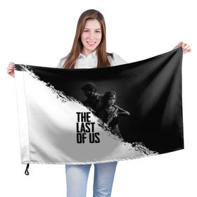 Флаг 3D с принтом THE LAST OF US в городе Новоалтайск, 100% полиэстер | плотность ткани — 95 г/м2, размер — 67 х 109 см. Принт наносится с одной стороны | gamer | player | stels | the last of us | the last of us part 2 | бегун | джоэл | каннибалы | охотники | сталкер | топляк | цикады | щелкун | элли