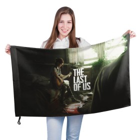 Флаг 3D с принтом THE LAST OF US в городе Новоалтайск, 100% полиэстер | плотность ткани — 95 г/м2, размер — 67 х 109 см. Принт наносится с одной стороны | gamer | player | stels | the last of us | the last of us part 2 | бегун | джоэл | каннибалы | охотники | сталкер | топляк | цикады | щелкун | элли