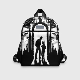 Детский рюкзак 3D с принтом THE LAST OF US в городе Новоалтайск, 100% полиэстер | лямки с регулируемой длиной, сверху петелька, чтобы рюкзак можно было повесить на вешалку. Основное отделение закрывается на молнию, как и внешний карман. Внутри дополнительный карман. По бокам два дополнительных кармашка | gamer | player | stels | the last of us | the last of us part 2 | бегун | джоэл | каннибалы | охотники | сталкер | топляк | цикады | щелкун | элли