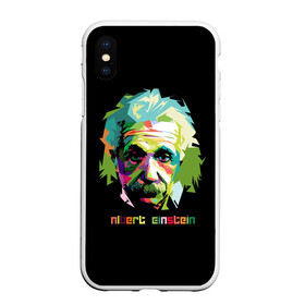 Чехол для iPhone XS Max матовый с принтом Эйнштейн Альберт в городе Новоалтайск, Силикон | Область печати: задняя сторона чехла, без боковых панелей | albert | einstein | альберт | великий | закон | легендарный | нобелевская | относительности | премия | профессор | теория | ученый | физик | физика | энштейн