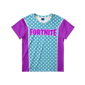 Детская футболка 3D с принтом Fortnite в городе Новоалтайск, 100% гипоаллергенный полиэфир | прямой крой, круглый вырез горловины, длина до линии бедер, чуть спущенное плечо, ткань немного тянется | Тематика изображения на принте: 