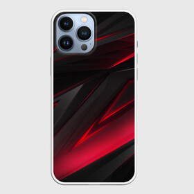 Чехол для iPhone 13 Pro Max с принтом GEOMETRY STRIPES | ГЕОМЕТРИЯ в городе Новоалтайск,  |  | Тематика изображения на принте: abstraction | geometry | hexagon | neon | paints | stripes | texture | triangle | абстракция | брызги | геометрия | краски | красный | линии | неон | неоновый | полосы | соты | текстура | фигуры | черный