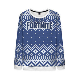 Мужской свитшот 3D с принтом Новогодний Fortnite в городе Новоалтайск, 100% полиэстер с мягким внутренним слоем | круглый вырез горловины, мягкая резинка на манжетах и поясе, свободная посадка по фигуре | 