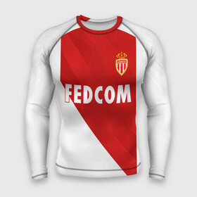 Мужской рашгард 3D с принтом Monaco home 18 19 в городе Новоалтайск,  |  | alexandr | champions | cska | france | golovin | league | monako | russia | александр | головин | лига | монако | россия | франция | цска | чемпионов