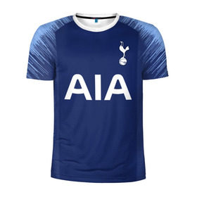 Мужская футболка 3D спортивная с принтом Tottenham away 18-19 в городе Новоалтайск, 100% полиэстер с улучшенными характеристиками | приталенный силуэт, круглая горловина, широкие плечи, сужается к линии бедра | hotspur | тоттенхэм | тоттэнхэм | форма | хотспур