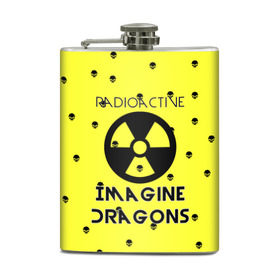 Фляга с принтом Imagine Dragons radioactive в городе Новоалтайск, металлический корпус | емкость 0,22 л, размер 125 х 94 мм. Виниловая наклейка запечатывается полностью | Тематика изображения на принте: dragons | evolve | imagines | imagining | radioactive | вообрази драконов | имеджин драгонс | рок | хит
