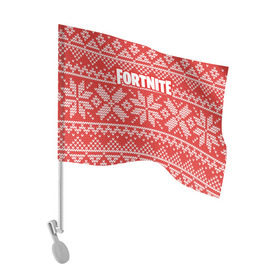 Флаг для автомобиля с принтом Новогодний Fortnite в городе Новоалтайск, 100% полиэстер | Размер: 30*21 см | fortnite | save | the | world | борьба | выживани | зомби | монстры | симулятора | фортнайт