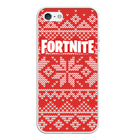 Чехол для iPhone 5/5S матовый с принтом Новогодний Fortnite в городе Новоалтайск, Силикон | Область печати: задняя сторона чехла, без боковых панелей | Тематика изображения на принте: fortnite | save | the | world | борьба | выживани | зомби | монстры | симулятора | фортнайт