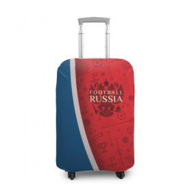 Чехол для чемодана 3D с принтом Football Russia в городе Новоалтайск, 86% полиэфир, 14% спандекс | двустороннее нанесение принта, прорези для ручек и колес | football | russia | вперед | герб | мяч | россии | россия | сборная | форма | футбол | чемпионат