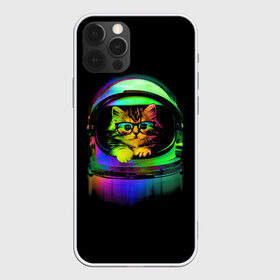 Чехол для iPhone 12 Pro Max с принтом Котик в Космосе в городе Новоалтайск, Силикон |  | cat | cats | cute | kitty | rainbow | space | spaceman | космонавт | космос | кот | котенок | коты | кошка | кошки | очки | радуга | скафандр | шлем