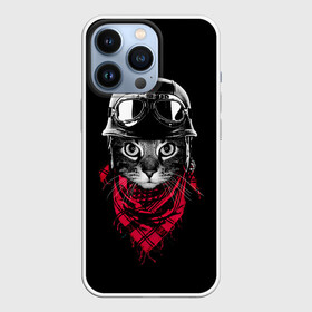 Чехол для iPhone 13 Pro с принтом Кот Пилот в городе Новоалтайск,  |  | Тематика изображения на принте: cat | cats | kitty | pilot | pussy | scarf | кот | котенок | котик | очки | пилот | шарф | шлем