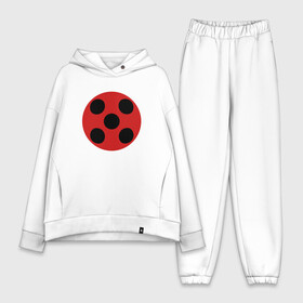 Женский костюм хлопок Oversize с принтом Леди Баг в городе Новоалтайск,  |  | les aventures de ladybug et chat noir | miraculous | tikki | адриан агрест | бражник | леди баг и супер кот | маринетт дюпен чен | мультик | мультсериал | мультфильм | париж | плагг | тикки