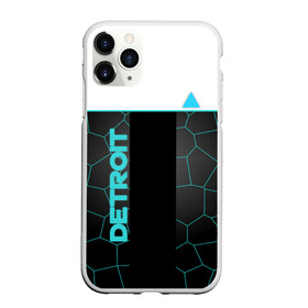 Чехол для iPhone 11 Pro Max матовый с принтом DETROIT в городе Новоалтайск, Силикон |  | Тематика изображения на принте: 3d | detroit | абстракция | белый | город | игра | лого | логотип | надпись | полосы | треугольник | фигура | черный