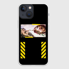 Чехол для iPhone 13 mini с принтом Сотворение Бренда в городе Новоалтайск,  |  | off white | геометрия | живопись | искусство | картина | узор | уличный стиль