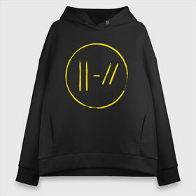 Женское худи Oversize хлопок с принтом Twenty One Pilots (Trench) в городе Новоалтайск, френч-терри — 70% хлопок, 30% полиэстер. Мягкий теплый начес внутри —100% хлопок | боковые карманы, эластичные манжеты и нижняя кромка, капюшон на магнитной кнопке | 21 пилот | trench | twenty one pilots | пилоты