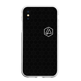 Чехол для iPhone XS Max матовый с принтом LINKIN PARK в городе Новоалтайск, Силикон | Область печати: задняя сторона чехла, без боковых панелей | alteranative rock | linkin park | logo | music | rap | rock | альтернативный рок | группа | лого | музыка | реп | рок