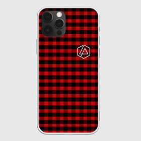 Чехол для iPhone 12 Pro Max с принтом LINKIN PARK в городе Новоалтайск, Силикон |  | Тематика изображения на принте: alteranative rock | chester bennington | linkin park | logo | mike shinoda | music | rap | rock | stripes | альтернативный рок | группа | клетчатая | линии | лого | музыка | полосы | реп | рок