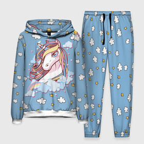Мужской костюм 3D (с толстовкой) с принтом Радужный Единорог в городе Новоалтайск,  |  | Тематика изображения на принте: детская | детские | детям | для детей | единорог | пони