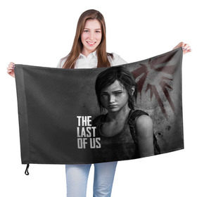 Флаг 3D с принтом THE LAST OF US в городе Новоалтайск, 100% полиэстер | плотность ткани — 95 г/м2, размер — 67 х 109 см. Принт наносится с одной стороны | gamer | player | stels | the last of us | the last of us part 2 | бегун | джоэл | каннибалы | охотники | сталкер | топляк | цикады | щелкун | элли