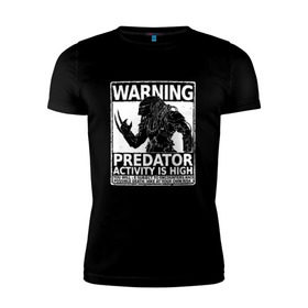 Мужская футболка премиум с принтом PREDATOR в городе Новоалтайск, 92% хлопок, 8% лайкра | приталенный силуэт, круглый вырез ворота, длина до линии бедра, короткий рукав | Тематика изображения на принте: 90 е | alien | predator | алфи аллен | кино | оливия манн | пришельцы | фильмы | хищник | чужой | шейн блэк