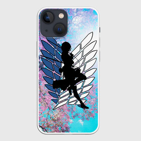 Чехол для iPhone 13 mini с принтом Mikasa сакура в городе Новоалтайск,  |  | anime | attack on titan | аниме | атака титанов