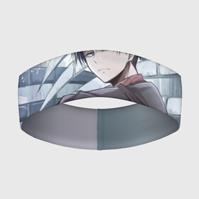 Повязка на голову 3D с принтом Левай в городе Новоалтайск,  |  | anime | attack on titan | леви