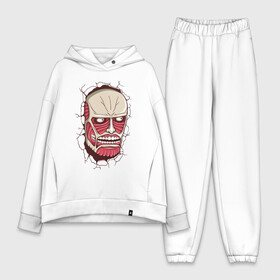 Женский костюм хлопок Oversize с принтом HERE’S TITAN в городе Новоалтайск,  |  | anime | attack on titan | аниме | атака титанов
